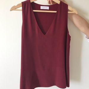 Everlane V-neck sleeveless blouse